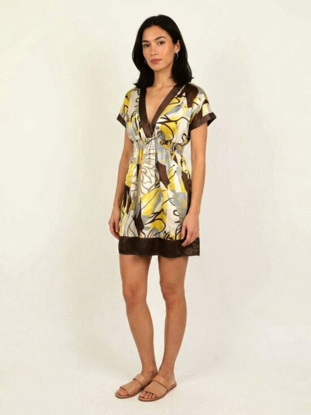 Urban Behavior Lightweight Satin Empire Waist Mini Dress NEW Sz. XS